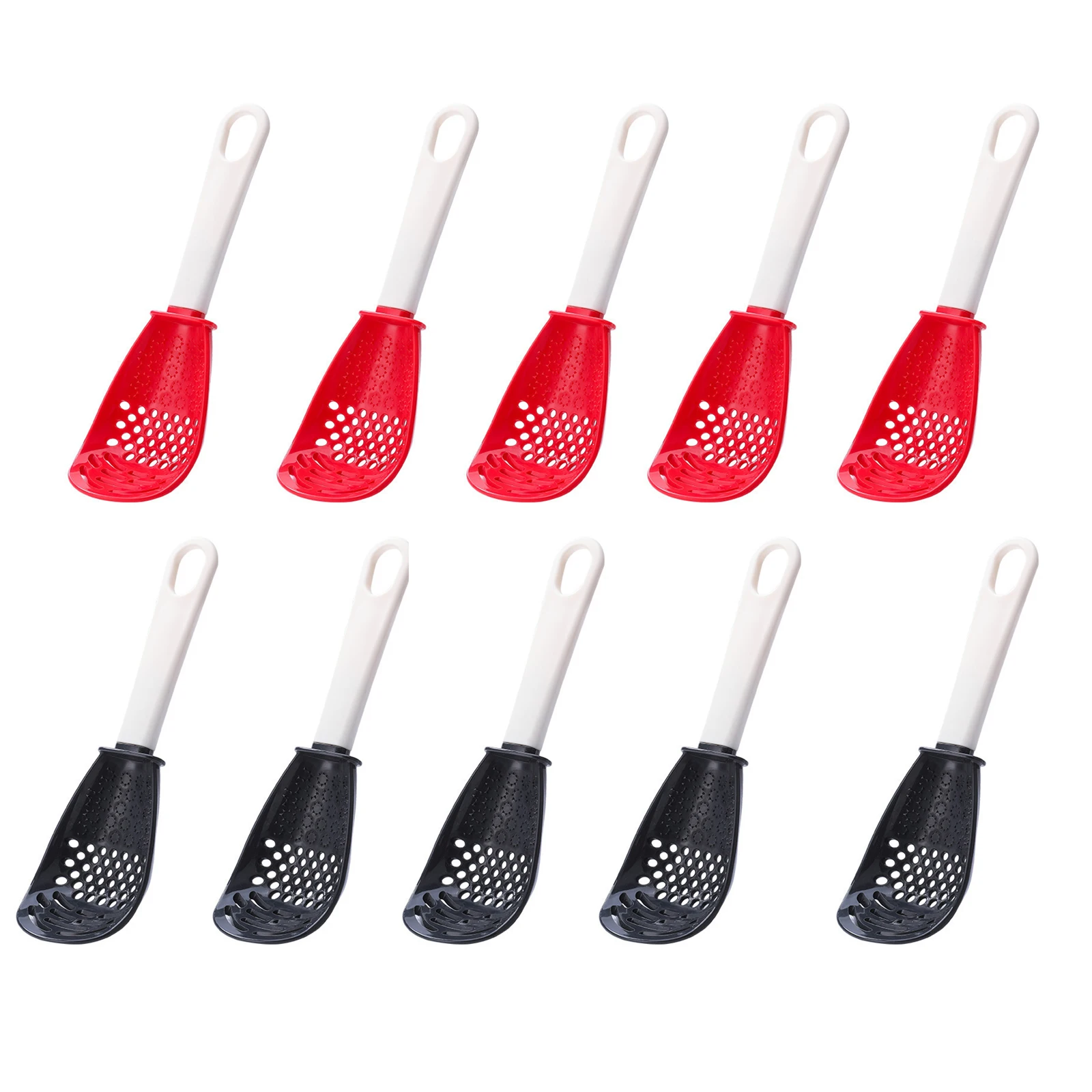 

10 шт. многофункциональная кухонная ложка, кухонная утварь, термостойкая ложка-скиммер для удаления картофеля, вареных яиц, тыквы