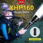 Новый стиль 2021 года, XHP160, светодиодный фонарик для дайвинга, 18650, перезаряжаемый Подводный фонарь IPX8, водонепроницаемый высокомощный фонарик для дайвинга