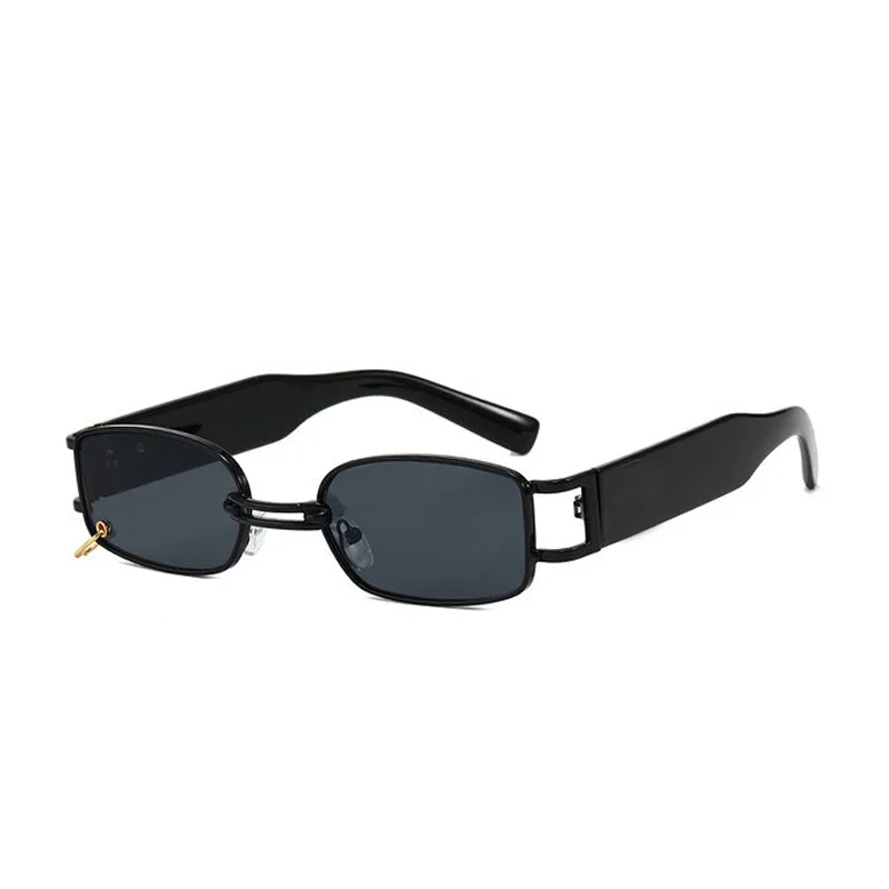 

Luxury Brand Small Rectangle Sunglasses Women 2021 Grey Pink Shades For Women 90s Vintage Rimless Square Sunglasses Unisex UV400