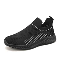 2021 mens running shoes spring autumn new cross border large mens sneakers breathable flying women outdoor slip on shoes