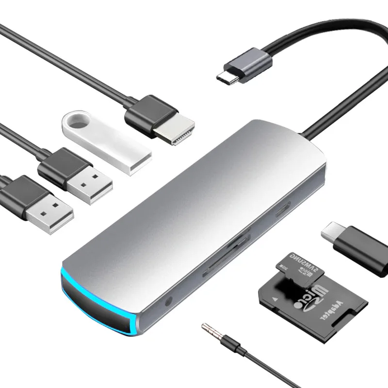 

Док-станция с разъемом USB Type-C и кардридером для SD/TF-карт
