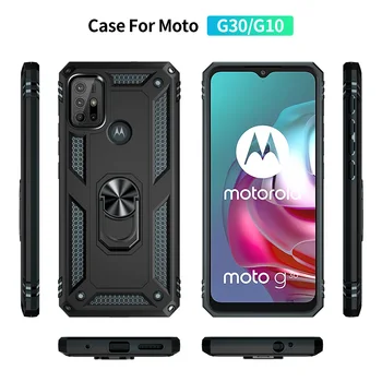 For Motorola Moto G10 G20 G30 G50 5G G60 G60S G100 G200 G40 Fusion Case Magnetic Ring Armor for Moto G31 G41 G51 G71 G22 G52 2