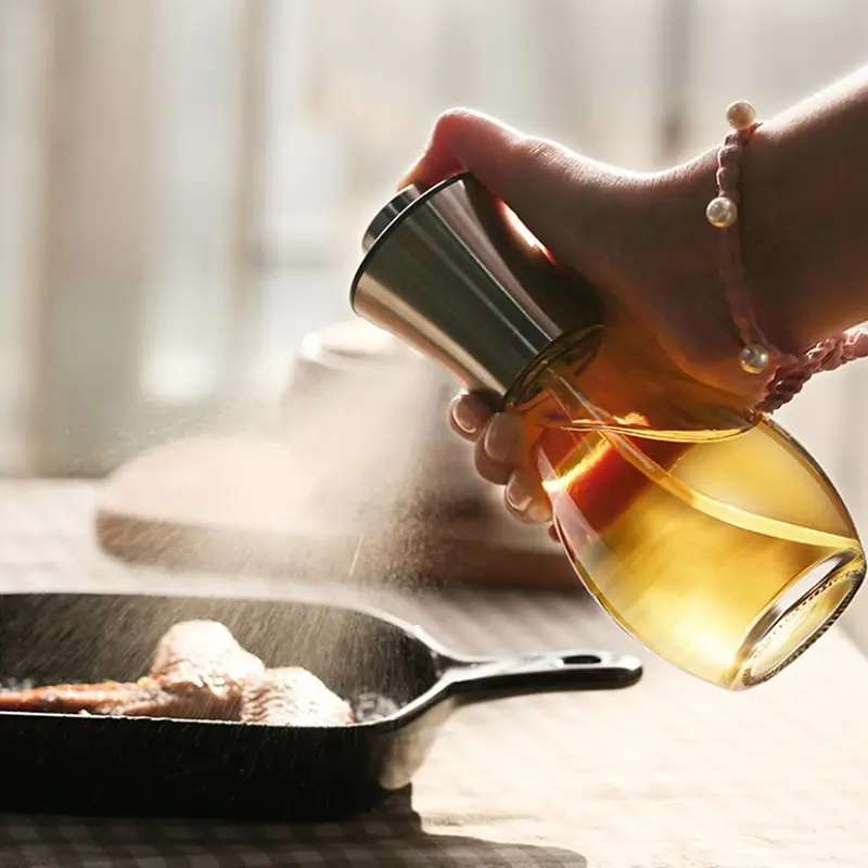 

Barbecue Baking Sprayer Olive Oil Spray Bottle 200ml Liquid Glass Kitchen Grill Cooking BBQ Salad Tools