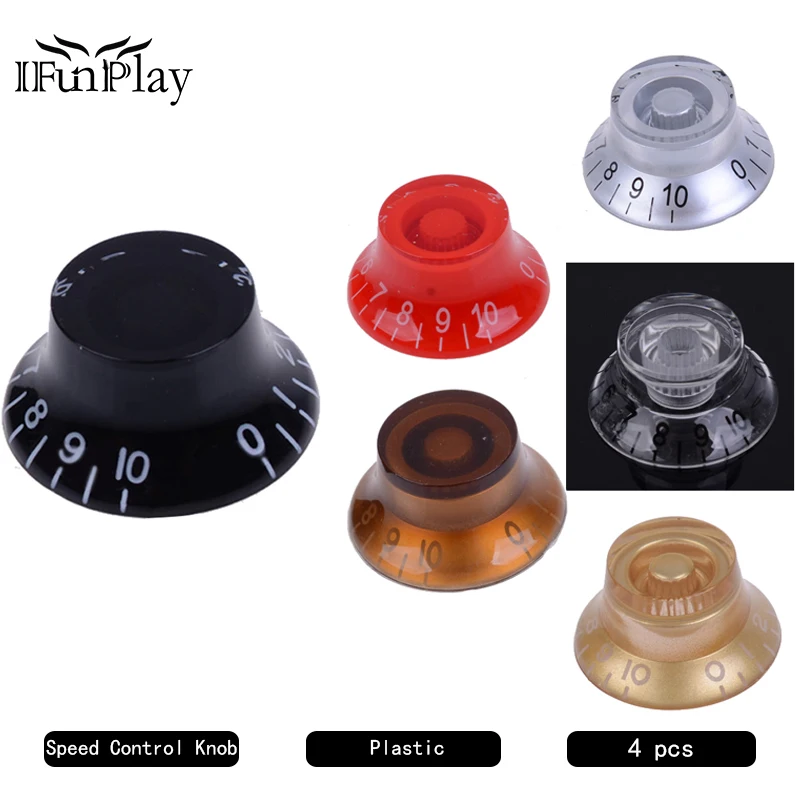 4 шт мульти Цвет гитара Звук Тон ручки цилиндр гитары Скорость Управление Пластик