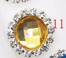 11 YWXINXI Лидер продаж 10 шт./лот 18 мм Diy Стразы Аксессуары для ювелирных изделий ручной работы новые модные блестящие Кабошон Установка поставки - Цвет: 11