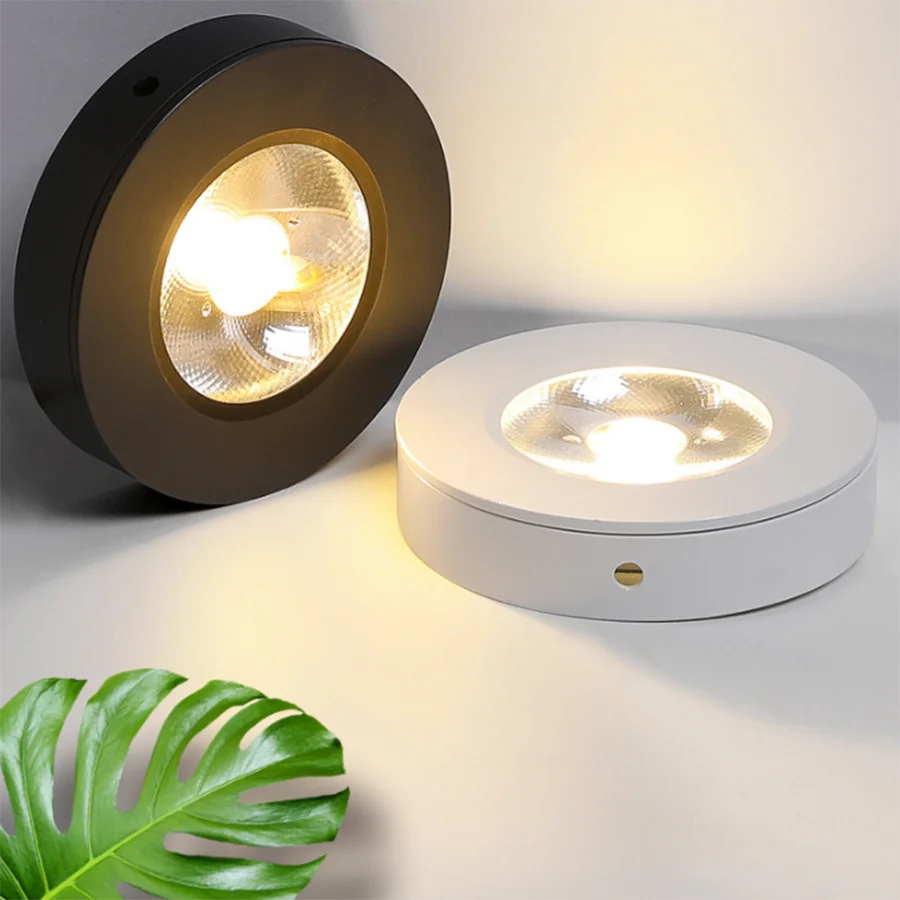 

5/7/10/15W Round Recessed LED Spotlighting LED Ceiling Downlight Surface Mounted Ceiling Light For Living Room Bedroom