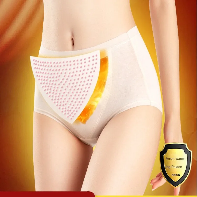 

Autumn and Winter New Menstrual Palace Warm Traceless Middle Waist Pure Cotton Underwear Women Panties Women Cotton Panties