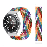 elastic solo loop nylon strap for samsung galaxy watch 46mmactive2 42mmhuawei watch gtamazfit gtr for 22mm 20mm braided strap