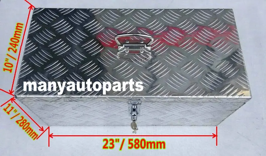 Ящик для инструментов ящик хранения прицепов и замок 23 х11 х10 дюйма из