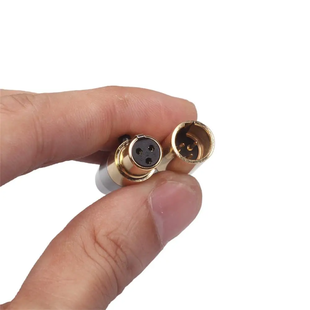 Мини XLR 3 контактный маленький штекер аудио микрофонный разъем для прямого