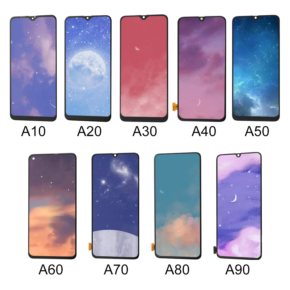 

CellPhone OLED Touch Screen with Frame for Samsung GALAXY A20S A30S A50S A70 M20 M30 M31 LCD Screen Display Assembly Spare Parts