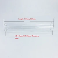 borosilicate glass column outer diameter 110mm inside diameter 100mm height 150mm200mm for new type 4 glass column