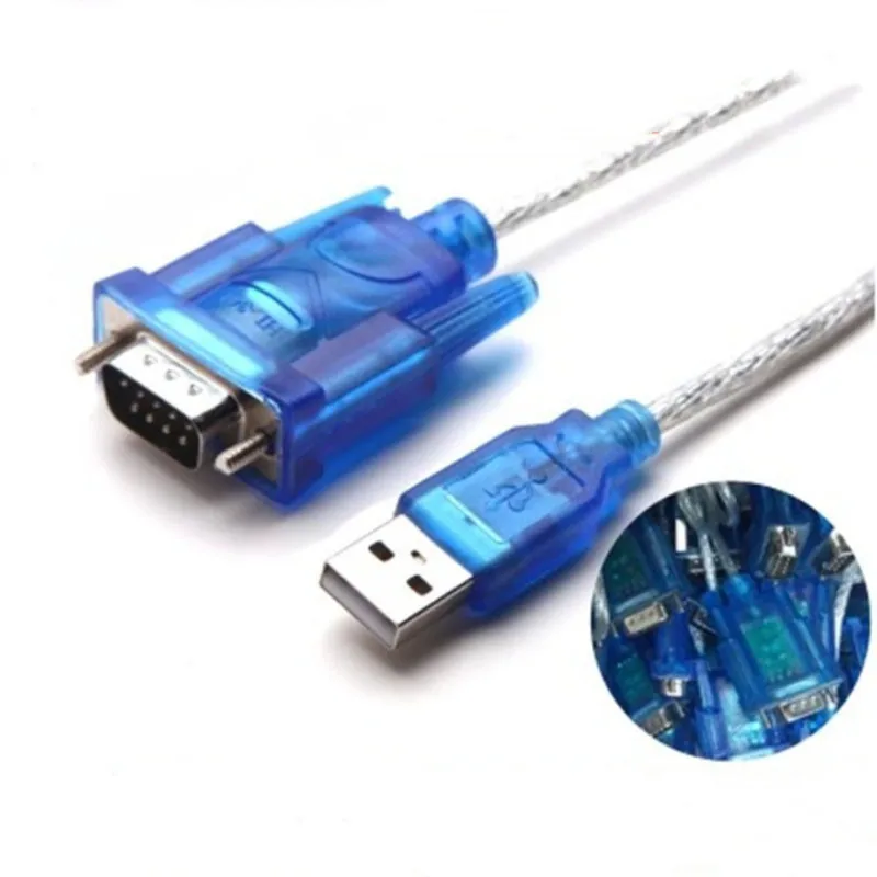 Переходник с USB на последовательный порт RS232 9 контактный кабель DB9 COM переходник