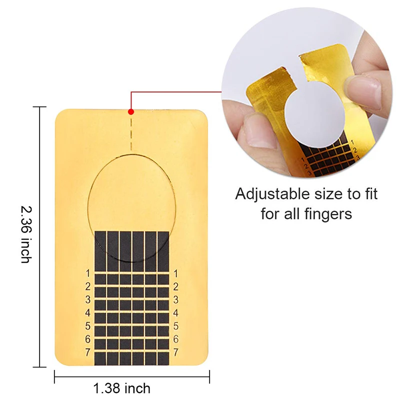 Форма для ногтей наращивания наклейка французского маникюра УФ-геля 20/50/100 шт. |