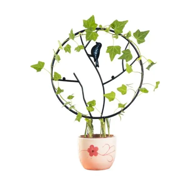 Круглая садовая решетка для подъема растений железная подставка цветов в горшке