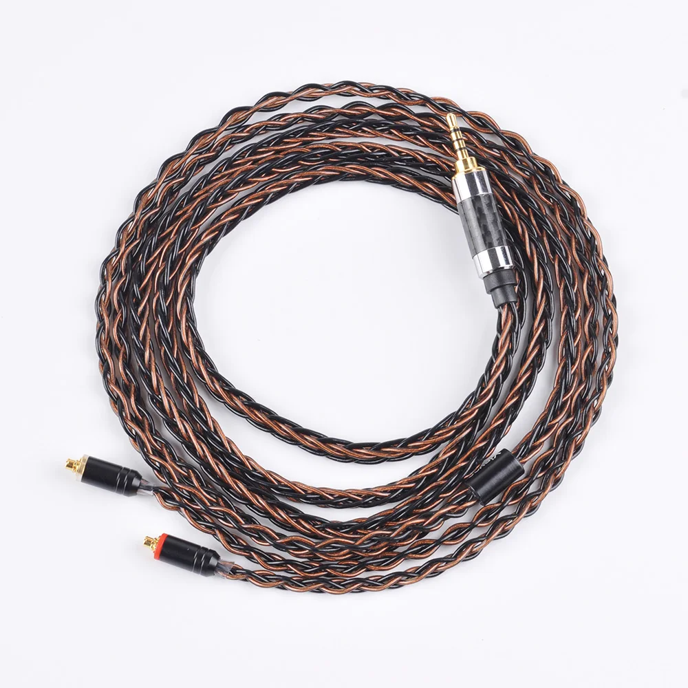 Yinyoo 3,5/4,4/2,5 мм сбалансированный MMCX для Shure SE215 se535 se846 2Pin 8 ядер посеребренный кабель для наушников для ZS10 AS10 ZSN для TRN