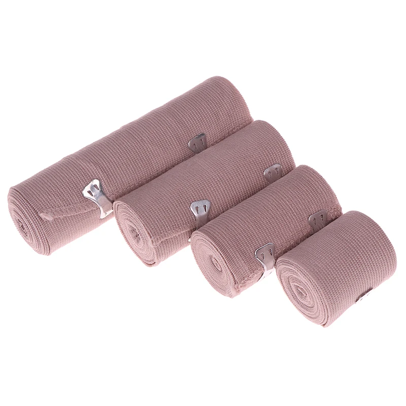 1Pcs High Elastic Bandage Roll Wound Dressing Outdoor Sports Sprain Treatment Bandage For First Aid Kits Accessories