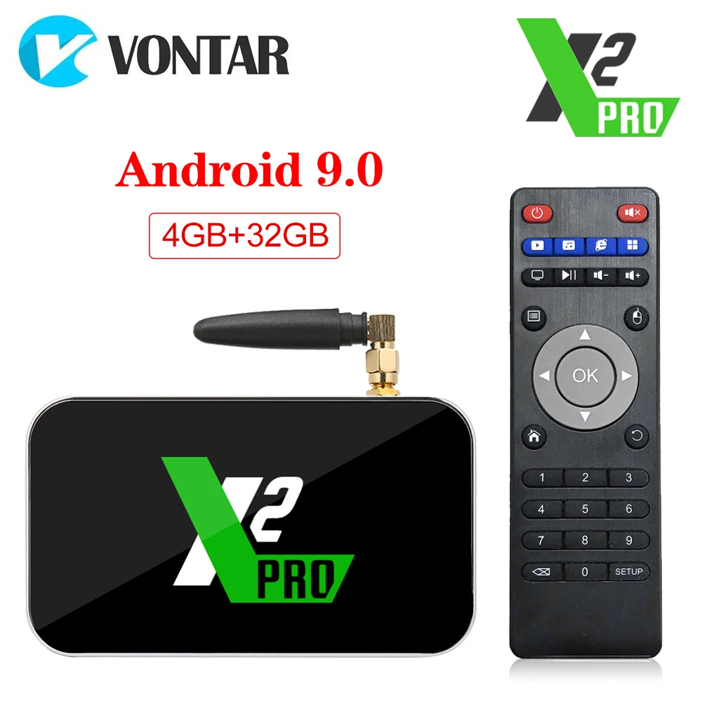 Оригинальный ТВ приставка X2 Pro Smart Android 9 0 Amlogic S905X2 2GB 16GB 4GB 32GB 2 4G/5G WiFi 1000M 4K медиаплеер