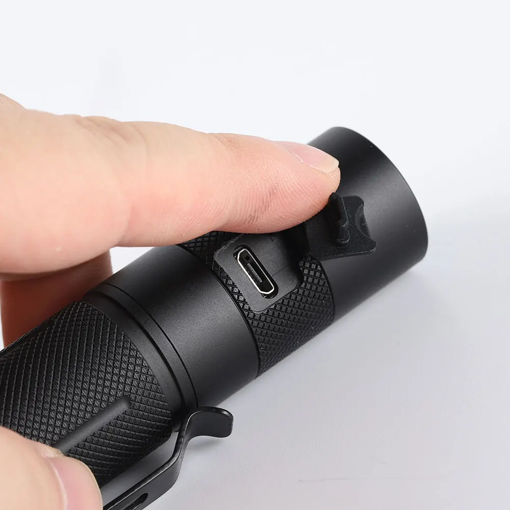 Convoy S9 flashlight 219B R9080 high CRI with micro USB charging port 18650 torch | Лампы и освещение