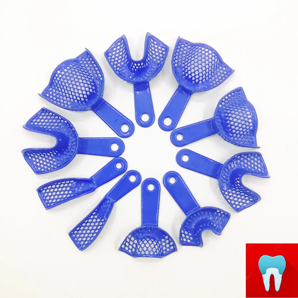 1 set Dental Impression Tray Holder Stand Placing Frame Dentist Instrument Dentistry Materials Dentist Tools With 10 pcs Tray