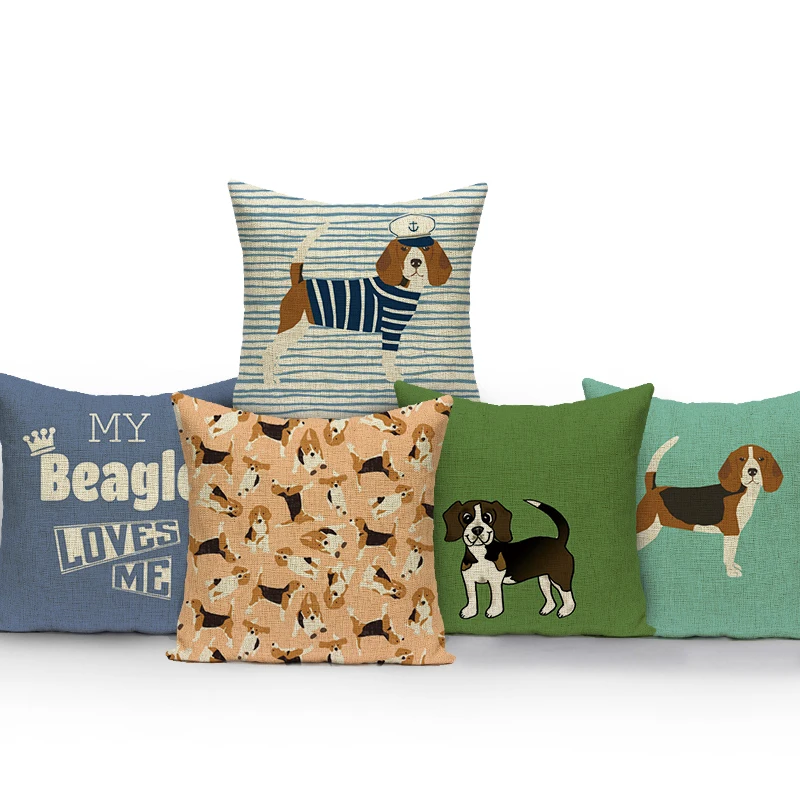 

Dachshund Dogs Cushion Cover Animals Puppy Pillows Covers Sausage Dog Throw Pillow Cases for Chair Sofa Pillowcase