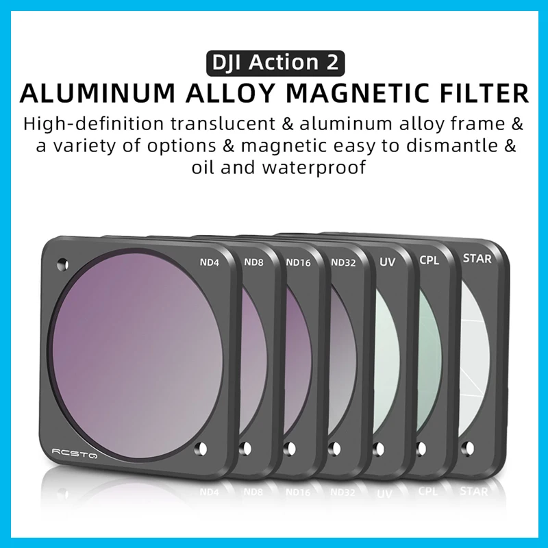 

Lens Filter For DJI ACTION 2 CPL UV ND Starlight Filters Aluminium Optical Glass Lens For DJI Osmo Action 2 Accessories