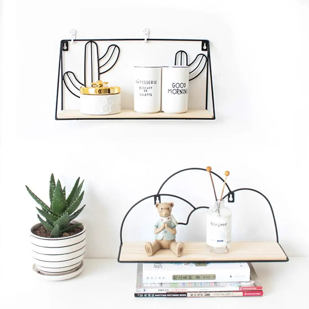 Скандинавский кактус для общежития настенные полки бесплатно пробивая колледж