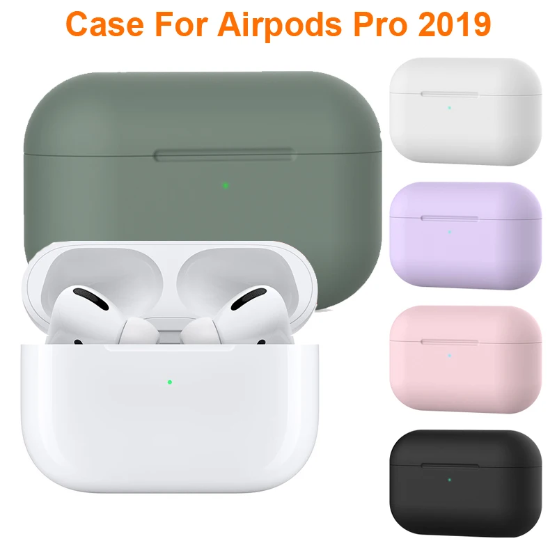 Силиконовый защитный чехол для AirPods Pro Box Capa TPU силиконовый Bluetooth беспроводной - Фото №1