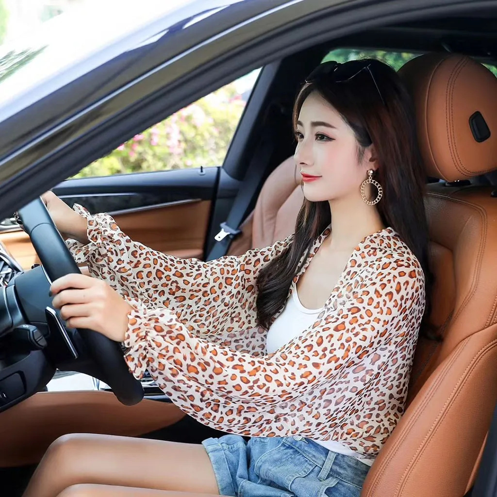 Женская шифоновая накидка на плечо для вождения автомобиля |