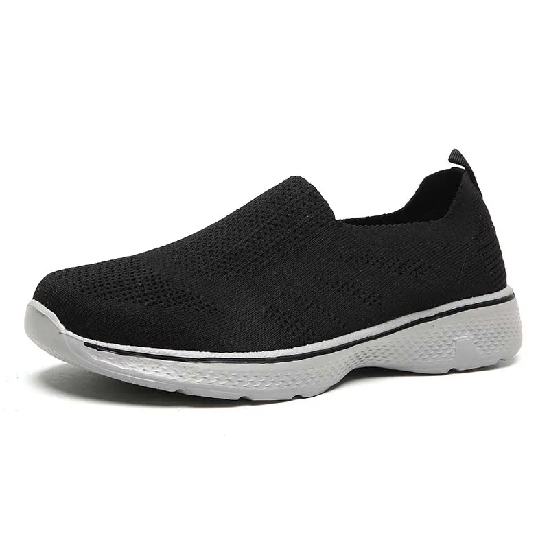 

Lcxmnd four seasons high elastic flying woven shock absorption breathable casual walking shoes