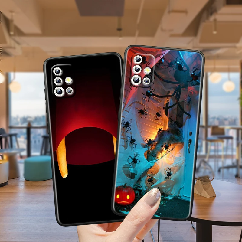 

Beauty Pumpkin Art For Samsung Galaxy A52S A72 A71 A52 A51 A12 A32 A21S 4G 5G Fundas Soft Black Phone Case Capa Coque