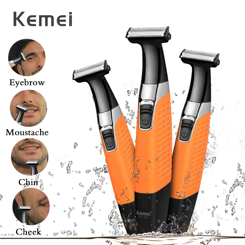 

Kemei Electric shaver Men's Beard Trimmers Cordless Multi-purpose hair clipper Dry & Wet USB Rechargeable razor Body Leg Armpit