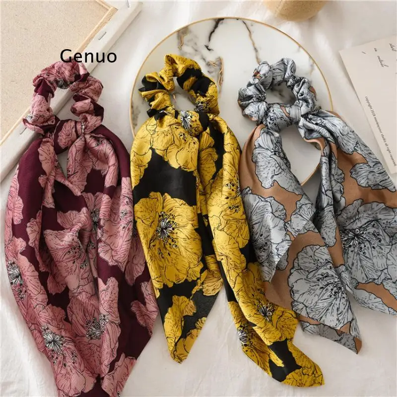 

Эластичные повязки для волос с бантом для женщин и девочек, повязка на голову, повязка для волос, завязка для конского хвоста, головной убор ...