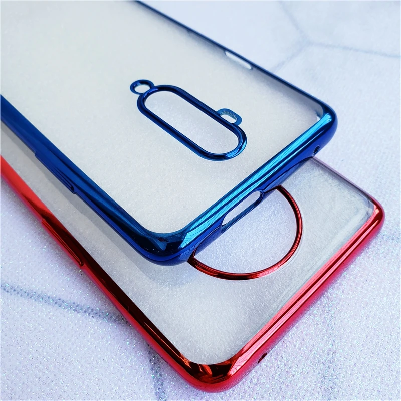 Для OnePlus 7T чехол с лазерным покрытием женский прозрачный для One Plus Pro Crystal