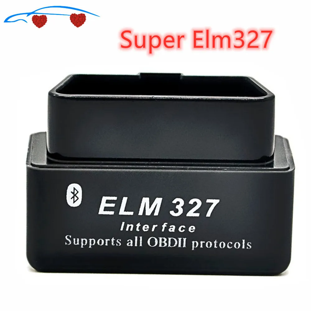 100% черный ELM 327 V1.5 ELM327 Bluetooth OBD2 v2.1 Android автомобильный сканер OBD 2 Авто
