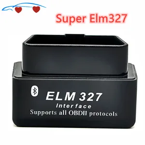 100% черный ELM 327 V1.5 ELM327 Bluetooth OBD2 v2.1 Android автомобильный сканер OBD 2 Авто диагностический инструмент OBDII