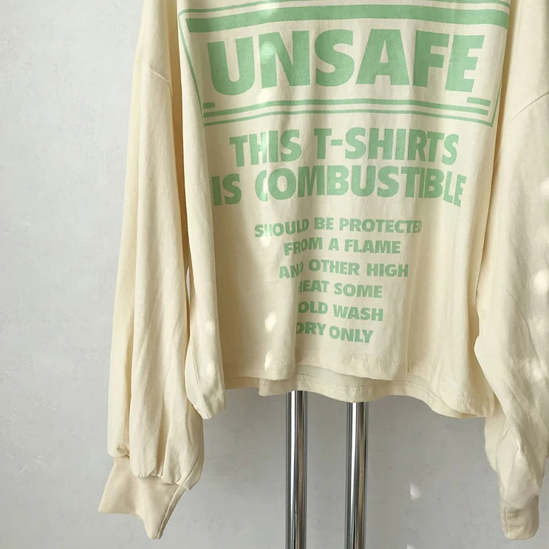 

T-shirts Women Letter All-match High Quality Female Loose Simple Letter Korean Style Soft Womens O-Neck Leisure Ulzzang Students