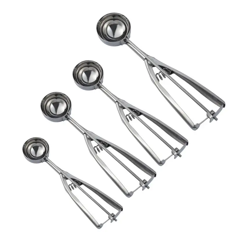 

4pcs Portable Reusable Lightweight Scoop Spoon for Family Co-worker Friends