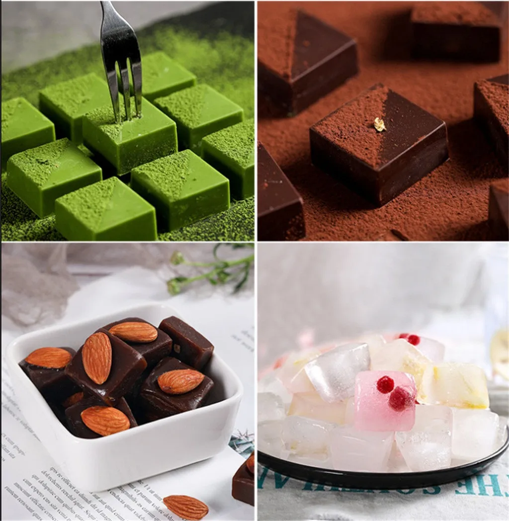 

Chocolate mold silicone DIY Ice Box Non-toxic Ice Mold Silicone Ice Tray Mold Ice 3D mold Box Chocolate Mold Kitchen supplies