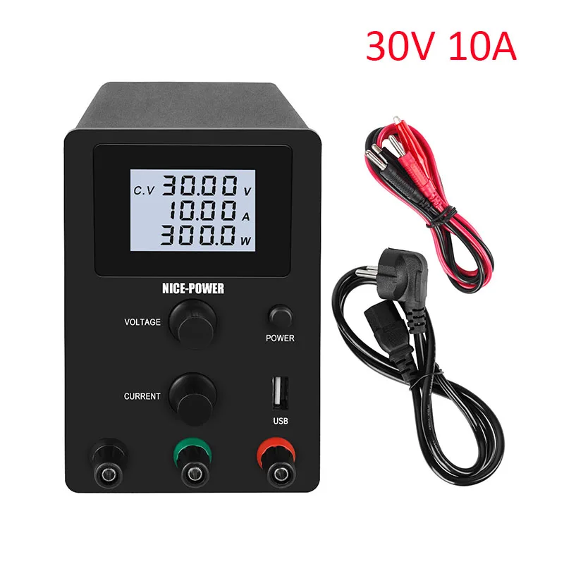 LCD 30V 10A USB Регулируемый источник питания 30 в 10 А универсальный импульсный лабораторный источник питания из России Китай 220 В 110 В - Цвет: LCD 30V 10A USB