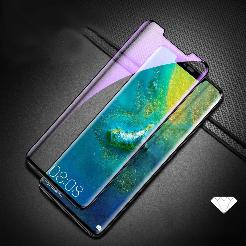 Защитное стекло 3D для Huawei P30 Pro Mate 20 RS закаленное с защитой от синего излучения OPPO
