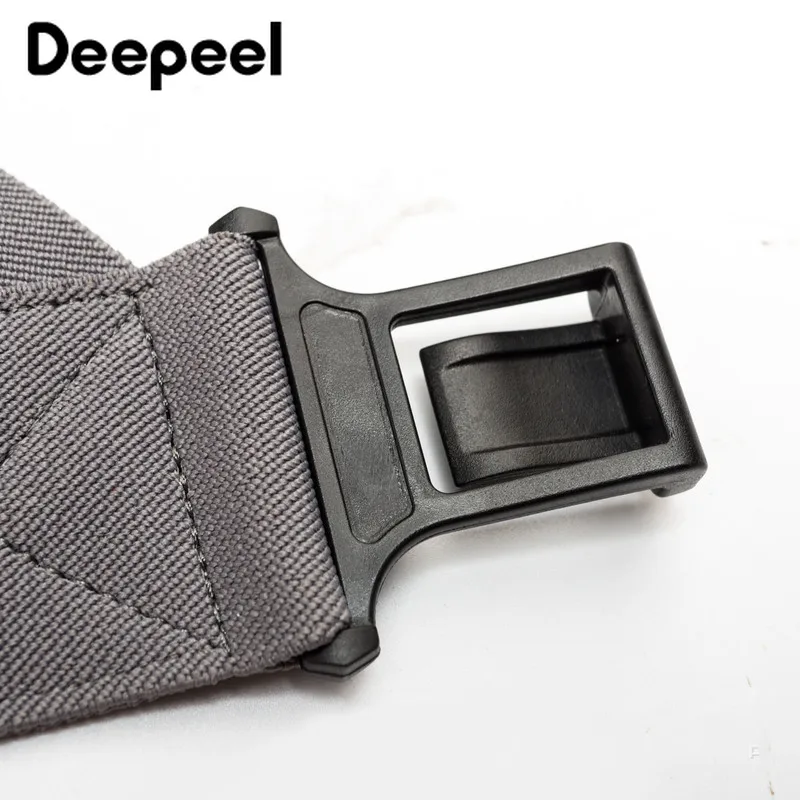 Мужские эластичные широкие подтяжки Deepeel регулируемые для спины однотонные 5 см х