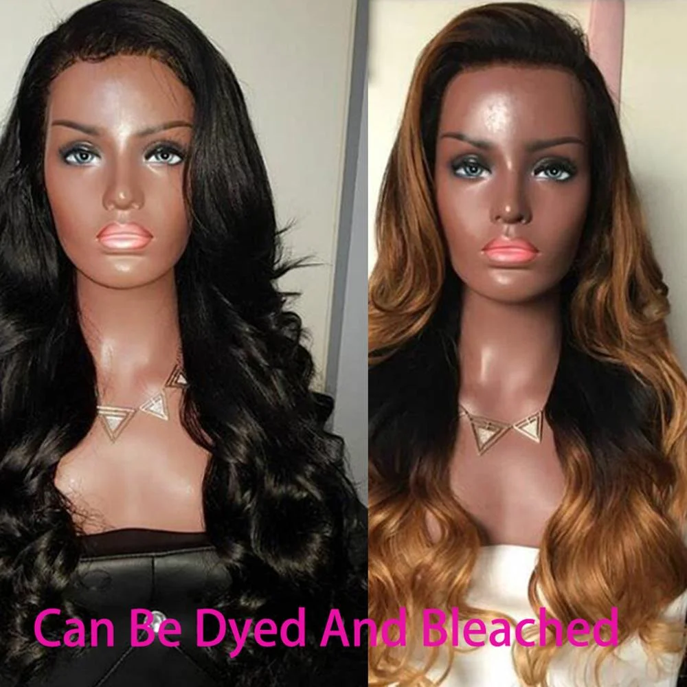 13 × 4 парики из натуральных волос на кружеве 360 парик бразильских волнистых