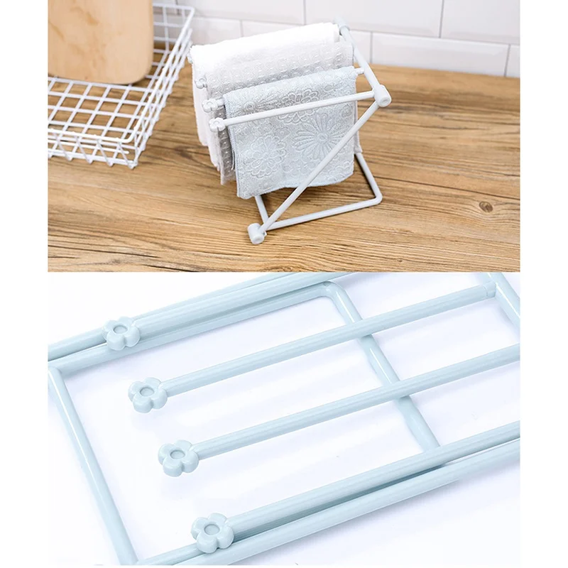 Folding Cloth Storage Rack Bottle Drying Countertop Dishcloth Cleaning Dryer Drainer Shelf Cup Hanging Holder 2020 | Дом и сад