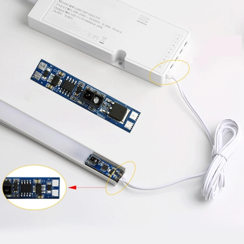 

Hand Sweeping Switch Infrared Human Body Induction Switch Dimming High Power 5V-24 V Intelligent LED Light Band Switch