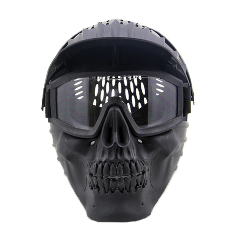 Military Skull Tactical Full Face Mask Goggle CS Wargame Shooting Hunting Airsoft Accessories Cosplay Halloween Paintball Masks 