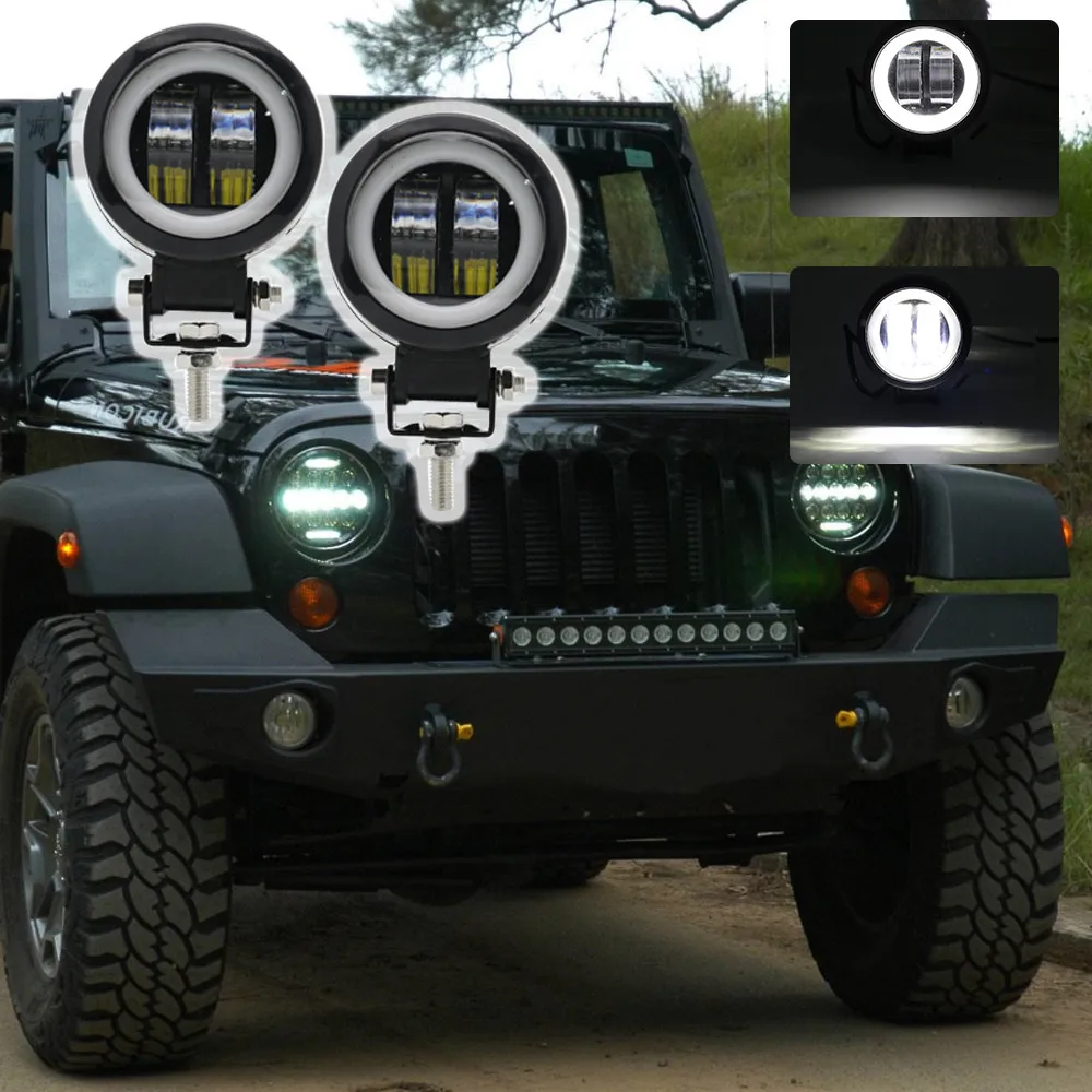 3 дюйма 20 Вт Водонепроницаемая Светодиодная рабочая фара круглые/квадратные