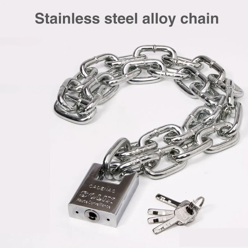 Цепочный замок Анти кражи цепи блокировки анти резки железной двери