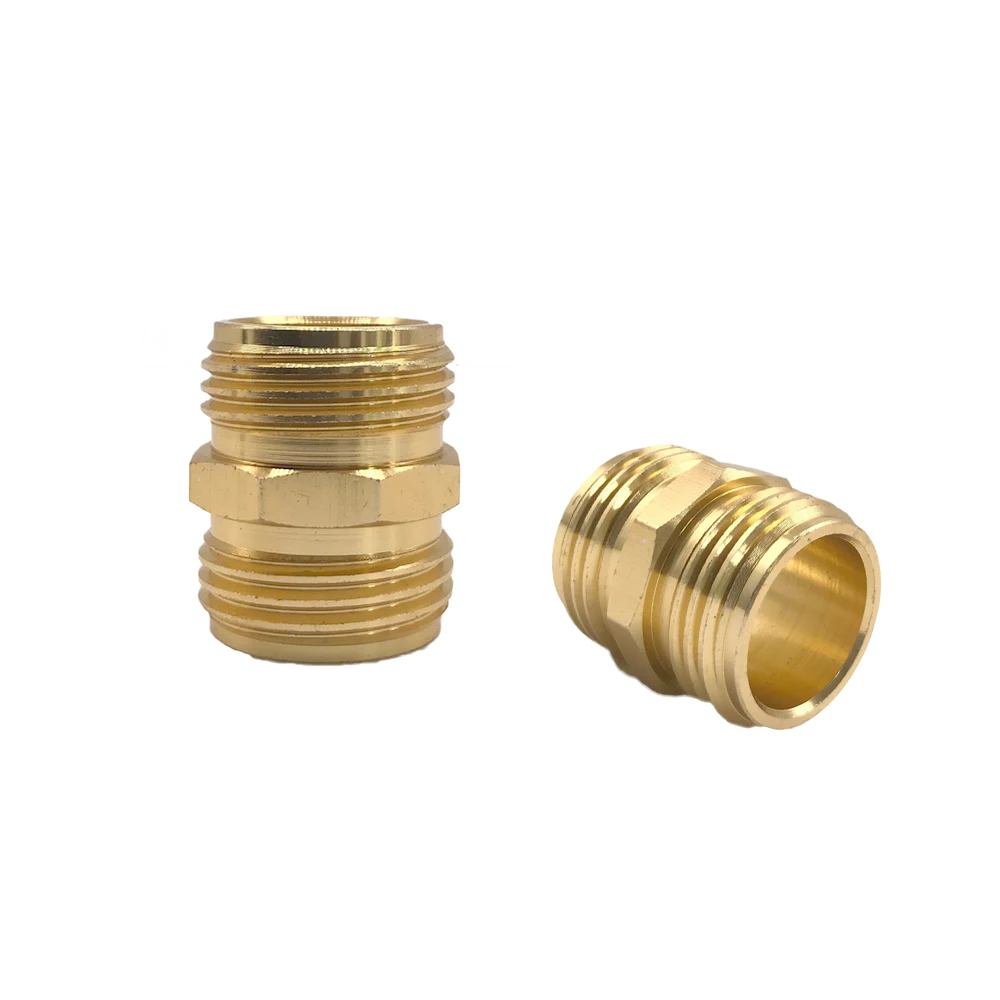 

2 Pcs 3/4 Ca Double Sided Male Thread Common Repair Junction Water Connectors Garden Garden Irrigation Accessories