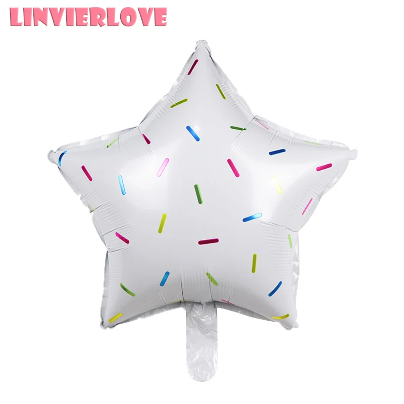 LINVIERLOVE 1 шт. 18 дюймов красочный Звездный воздушный шар из фольги с днем рождения
